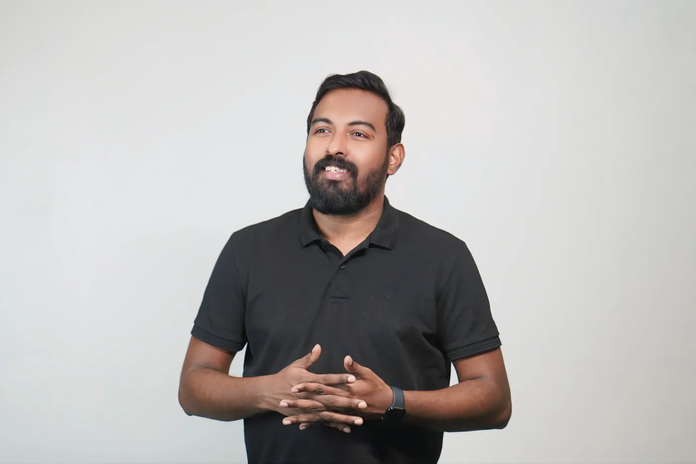 Safeer speaking